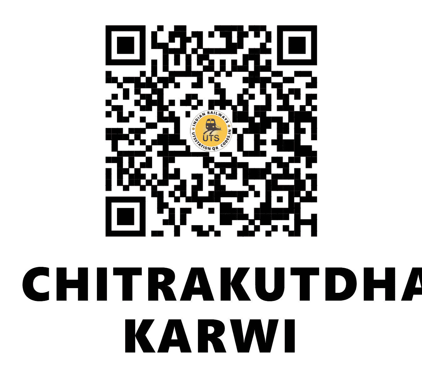 UTS QR Code for CHITRAKUTDHAM KARWI - CKTD - NC (UTTAR PRADESH)